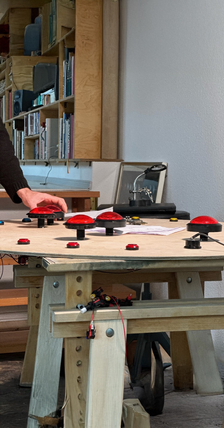 Die Beatmaschine 2.0 auf dem Werkstattbock